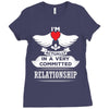 I Am Actually In A Very Commited Relationship Ladies Fitted T-Shirt