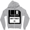 Don't Forget Me Disk Zipper Hoodie