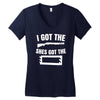 she's got the rack Women's V-Neck T-Shirt