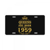 queens are born in 1959 License Plate