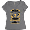 Never Underestimate the Strength of a Childhood Cancer Warrior Women's Triblend Scoop T-shirt