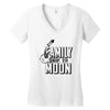 Family Trip To Moon Women's V-Neck T-Shirt