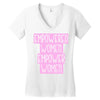 empowered women 2 Women's V-Neck T-Shirt