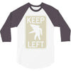 keep left shark 3/4 Sleeve Shirt