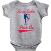 keep calm and pitch on Baby Bodysuit