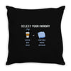 select your monday Throw Pillow