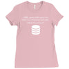sql query funny Ladies Fitted T-Shirt