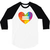 Lgbt Heart 3/4 Sleeve Shirt