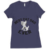 best cat dad ever Ladies Fitted T-Shirt