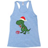 christmas dinosaur Racerback Tank