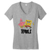 Trouble Women's V-Neck T-Shirt