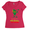 hot grill on grill action Women's Triblend Scoop T-shirt