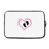 Baby Girl with Heart Any Name Customized Laptop sleeve