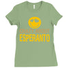 crazy about esperanto Ladies Fitted T-Shirt
