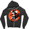 black attack Zipper Hoodie