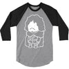 snow man 3/4 Sleeve Shirt