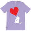 bird love heart animal graph note music party pop art gift T-Shirt