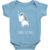 stabby the unicorn Baby Bodysuit