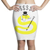 rich snake Pencil Skirts
