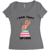 i speak fluent sarcazm Women's Triblend Scoop T-shirt