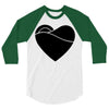 black heart 3/4 Sleeve Shirt