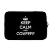 keep calm and covfefe Laptop cover