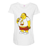 fractal comic book guy Maternity Scoop Neck T-shirt