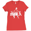 sparta mma criminal boxen muay thai kickboxen fight shirt bjj ringer Ladies Fitted T-Shirt