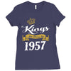 kings are born in 1957 Ladies Fitted T-Shirt