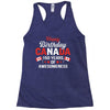 Happy Birthday Canada 150 Years Of Awesomeness Racerback Tank