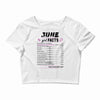 June Girl Facts Cancer Crop Top