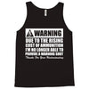 warning due to the rising cost of ammo Tank Top