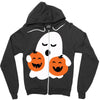 pumpkin with boo Zipper Hoodie