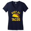 body by tacos funny Women's V-Neck T-Shirt