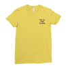 kale'em with kindness pocket Ladies Fitted T-Shirt