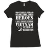 Vietnam Veteran Daughter Ladies Fitted T-Shirt