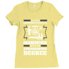 Never Underestimate A Grandfather With An Engineer Degree Ladies Fitted T-Shirt