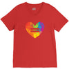 Lgbt Heart V-Neck Tee