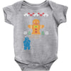 cookie monster gingerbread man ugly christmas sweater Baby Bodysuit