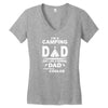 i'm a camping dad Women's V-Neck T-Shirt