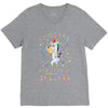 Unicorns are born in January V-Neck Tee