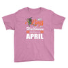 Halloween Kings Are Born In April Youth Tee