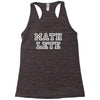 mathlete slogan Racerback Tank