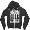 straight outta planet vegeta Zipper Hoodie