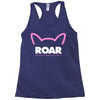 pussy roar - women's march alliance white logo Racerback Tank