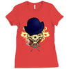 thug skull. Ladies Fitted T-Shirt