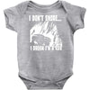 i dont snore i dream i`m a 4 x 4 Baby Onesie