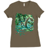 water lilies and nessy Ladies Fitted T-Shirt