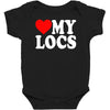 love my locs Baby Bodysuit