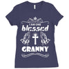 I Am One Blessed Granny Ladies Fitted T-Shirt